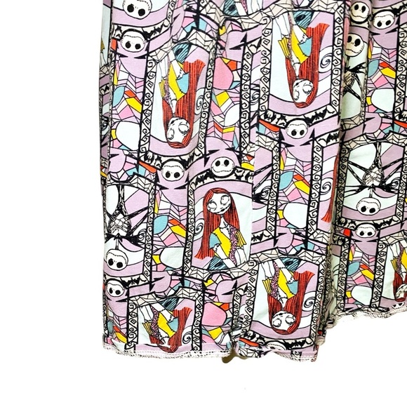 Vibrant A-Line Skirt with Nightmare Before Christmas Print - Picture 5 of 10